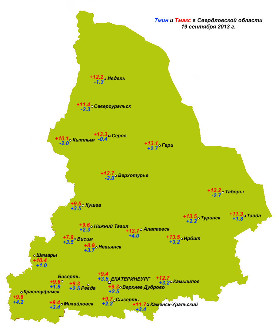 Климат екатеринбурга карта